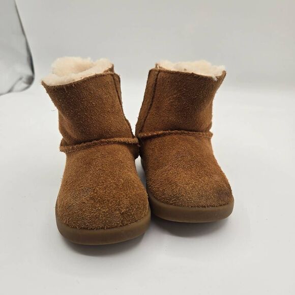 UGG Keelan Suede Sherpa Lined Boots  Toddler Size 04/05 Unisex Brown - Picture 2 of 6